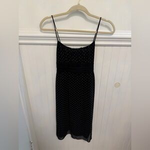 Y2K Joyce Leslie Black Dress with White Polka Dots